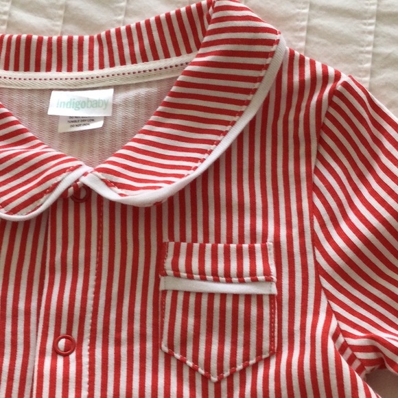 NWT long sleeved striped onesie - Picture 7 of 9
